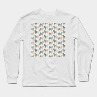 Pugs Natural Pattern Long Sleeve T-Shirt